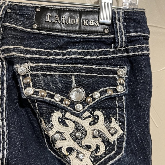 LA Idol USA Capri Jeans Size 7 - Picture 4 of 10